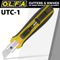 OLFA Utility Knife With Solid Blade Heavy Duty Non Slip Grip